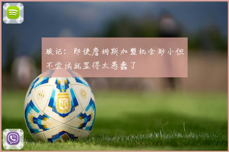 狼记：即使詹姆斯加盟机会渺小但不尝试就显得太愚蠢了